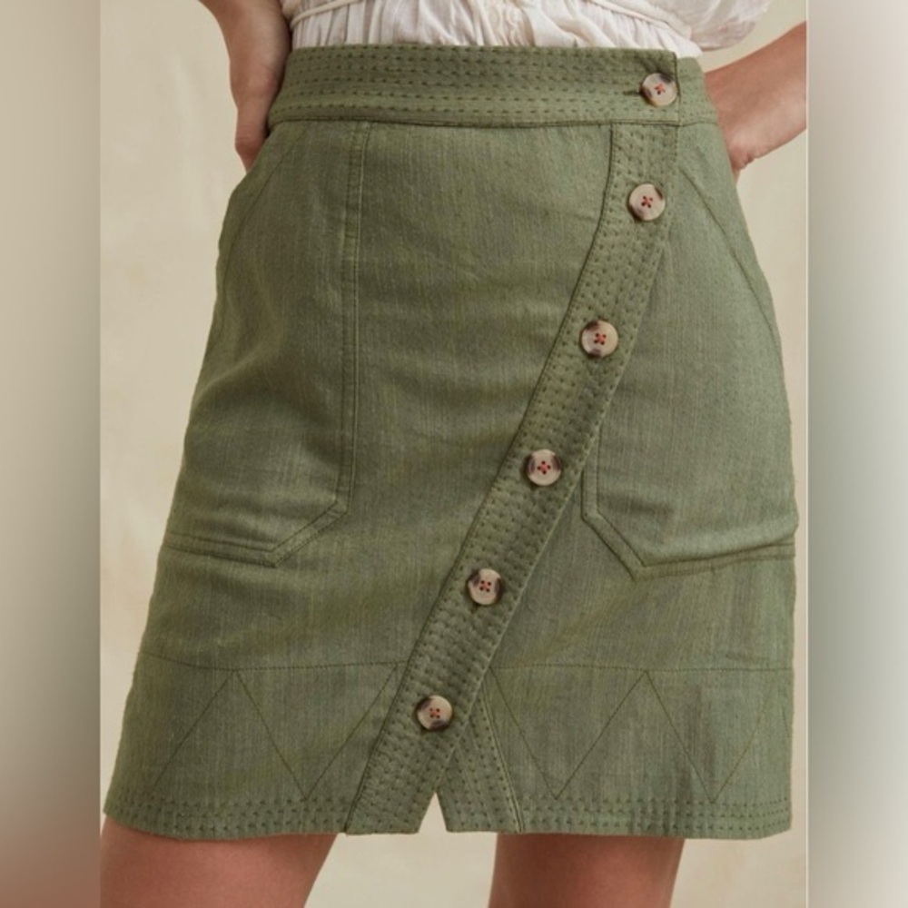 Anthropologie Crossover Utility Skirt